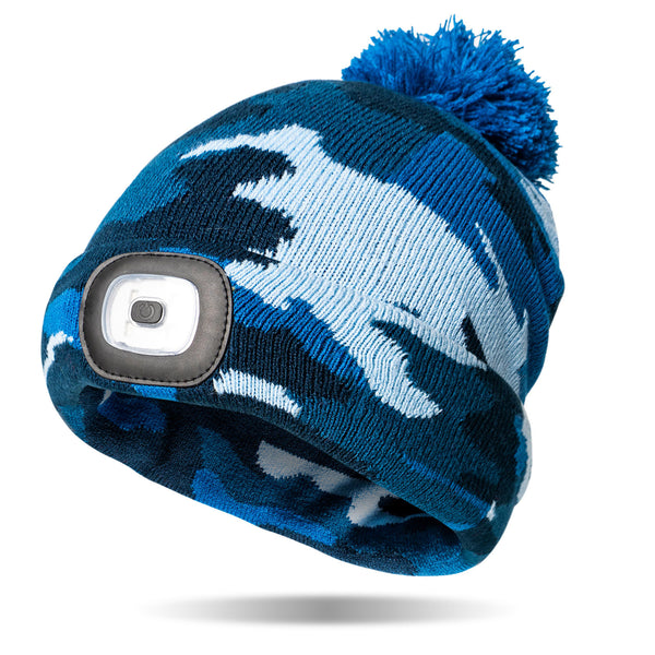 Kids Night Owl Nightscope USB Rechargeable LED Beanie - Incognito