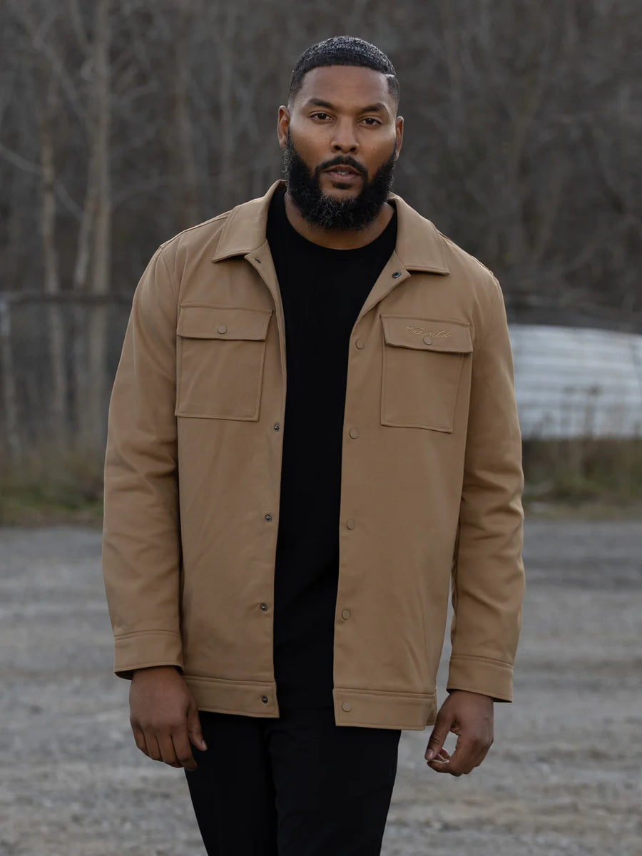 KHAKI UTILITY JACKET Twig Barry s Apparel Co