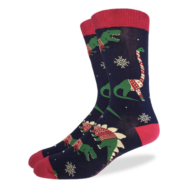 Christmas Sweater Dinosaur Socks