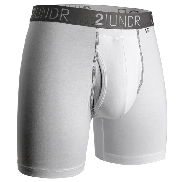 Swing Shift - Boxer Brief - White/Grey