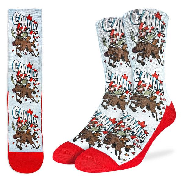 Majestic Canadian Moose & Beaver Socks