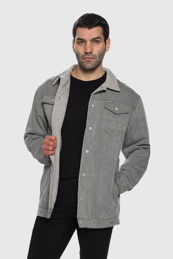Grey Sherpa Lumberjacket
