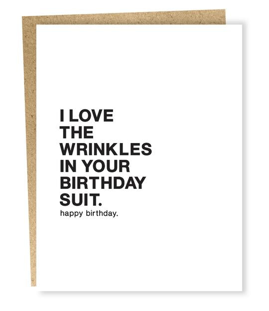 Birthday Suit Card