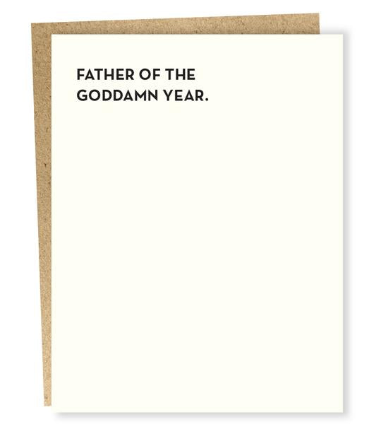 Father Of The Year Card