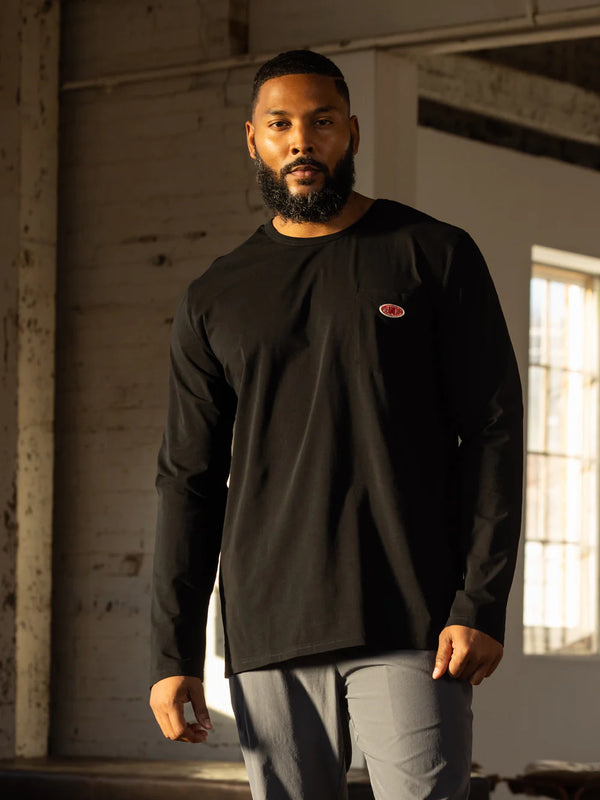 Full Service Long Sleeve - Washed Black