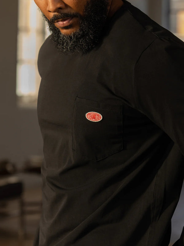 Full Service Long Sleeve - Washed Black