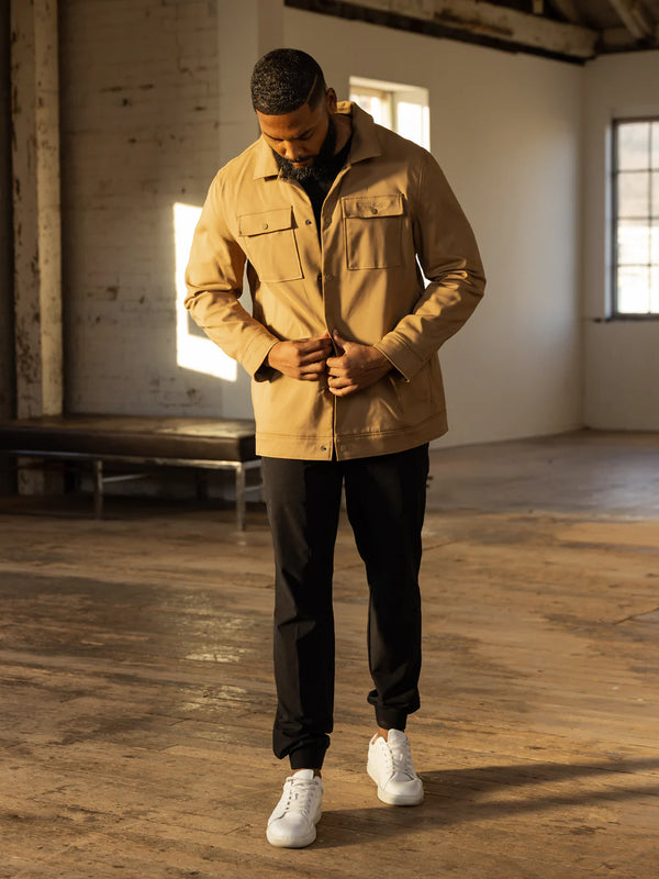 KHAKI UTILITY JACKET – Twig & Barry's Apparel Co.