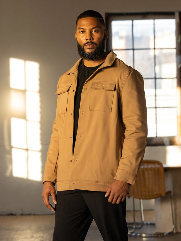 KHAKI UTILITY JACKET – Twig & Barry's Apparel Co.