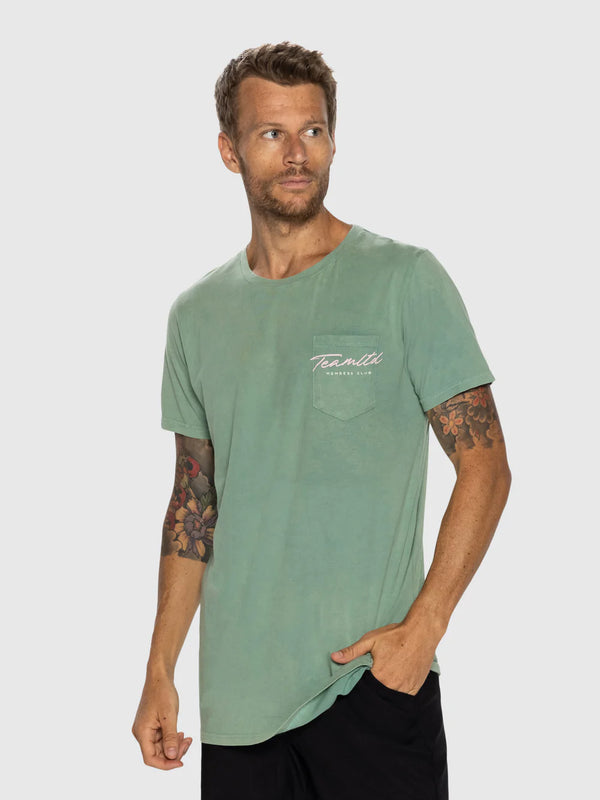 Crew neck deals pocket tee