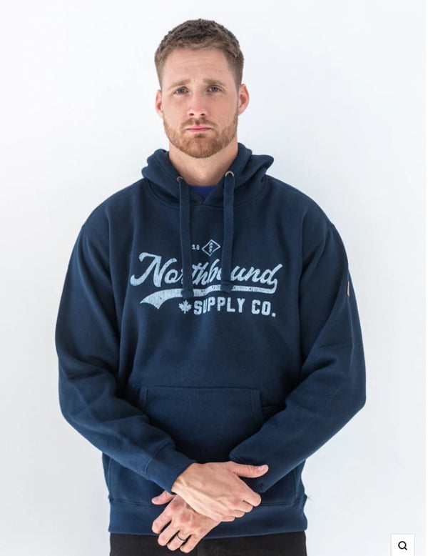 Vintage Script Hoodie - Navy