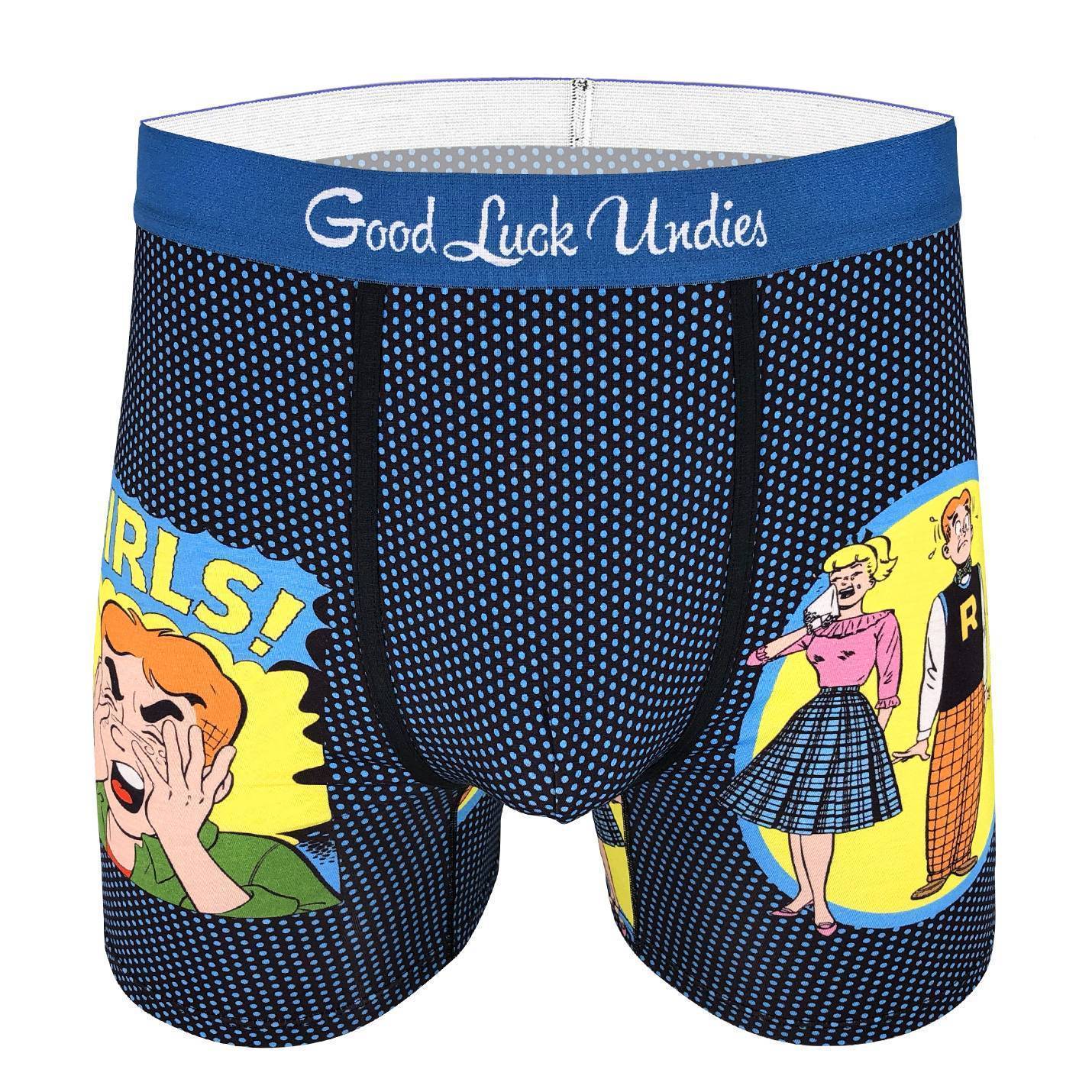 Good Luck Undies Pickles Boxer Briefs Undies No Chafe Anti Roll Waistband  XL - www.